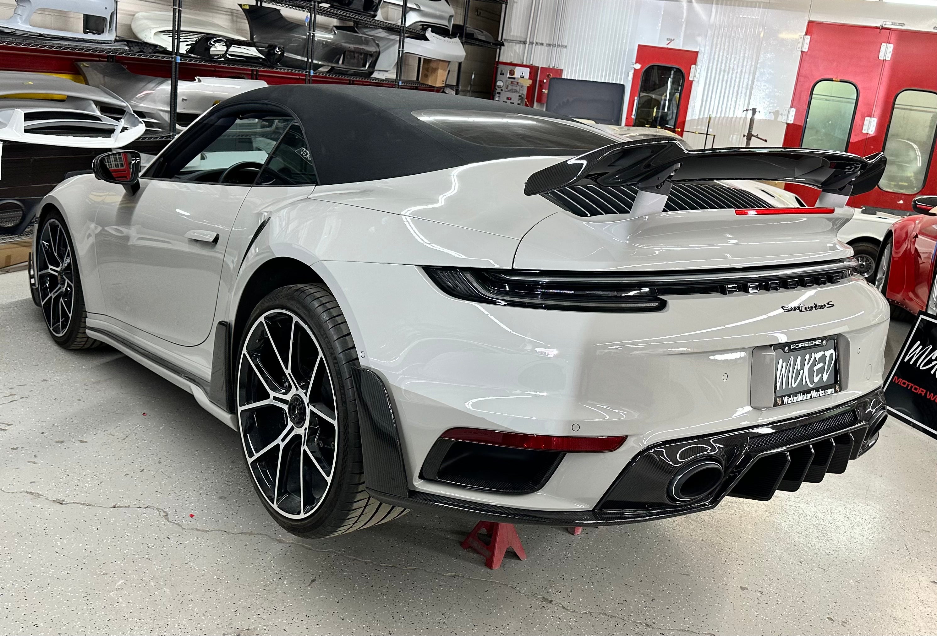 Wicked Motor Works, New Porsche 992 Turbo Carbon Fiber Rear lower Diffuser