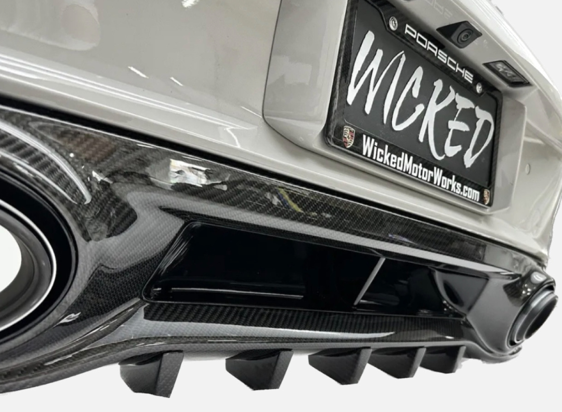 PORSCHE WICKED 992 TURBO CARBON FIBER DIFFUSER