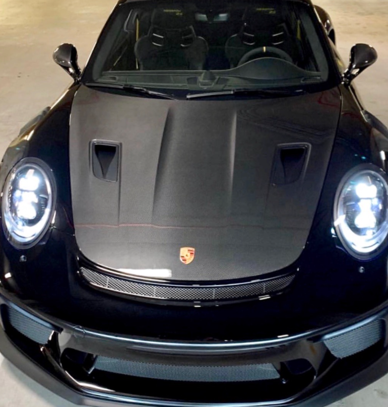 PORSCHE WICKED GT3 RS WEISSACH EDITION EXPOSED CARBON FIBER HOOD