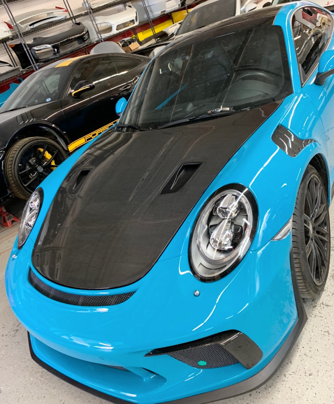 PORSCHE WICKED GT3 RS WEISSACH EDITION EXPOSED CARBON FIBER HOOD