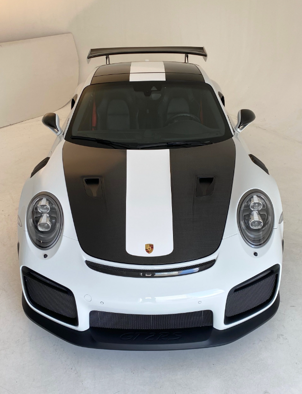 PORSCHE 991.2 GT2RS STYLE CARBON FIBER DUAL BRAKE INTAKE SCOOP HOOD