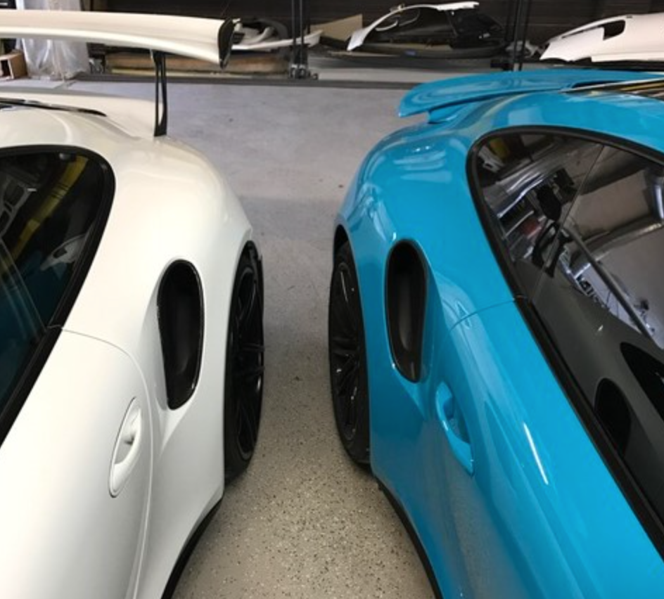 PORSCHE UPGRADE TO TURBO AND RS WIDE BODY QUARTER PANELS FOR 991 CARRERA AND GT3