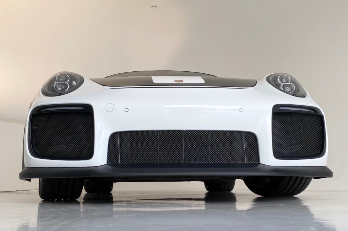 PORSCHE WICKED GT2 RS FRONT BUMPER, WITH ALL OEM FACTORY ATTACHMENTS