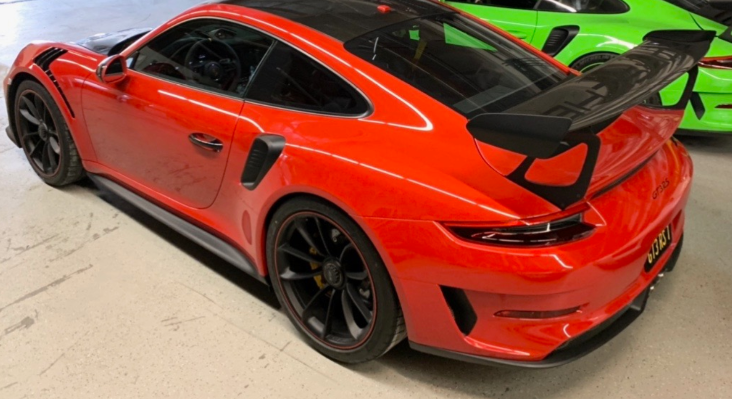 PORSCHE WICKED GT3 RS REAR BUMPER AND OEM ATTACHMENTS