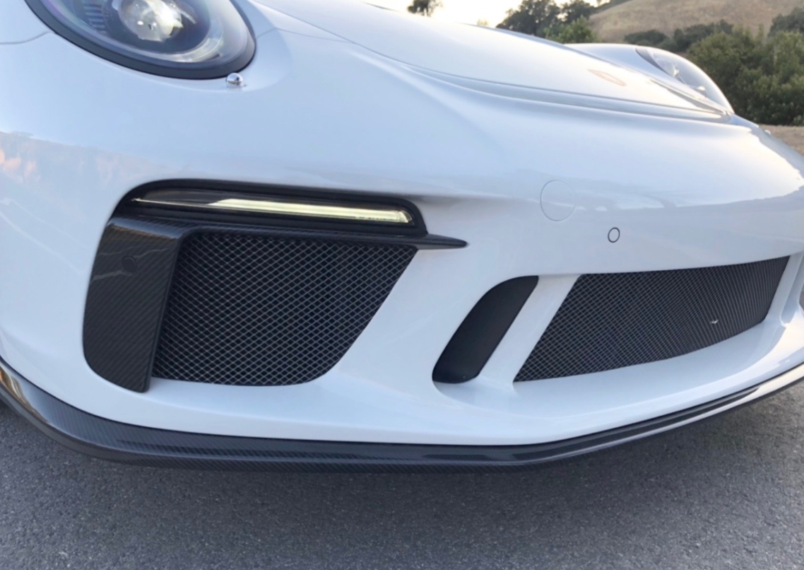 PORSCHE WICKED GT3 RS FRONT BUMPER UPGRADE CONVERSION, WITH ALL OEM FACTORY ATTACHMENTS