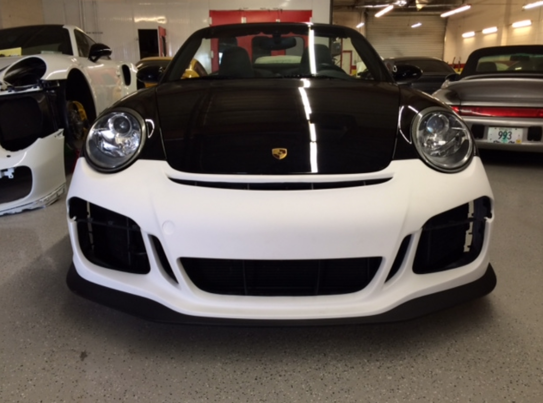 PORSCHE NEW GENERATION 991 GT3 FRONT BUMPER FOR 997 PORSCHE APPLICATIONS