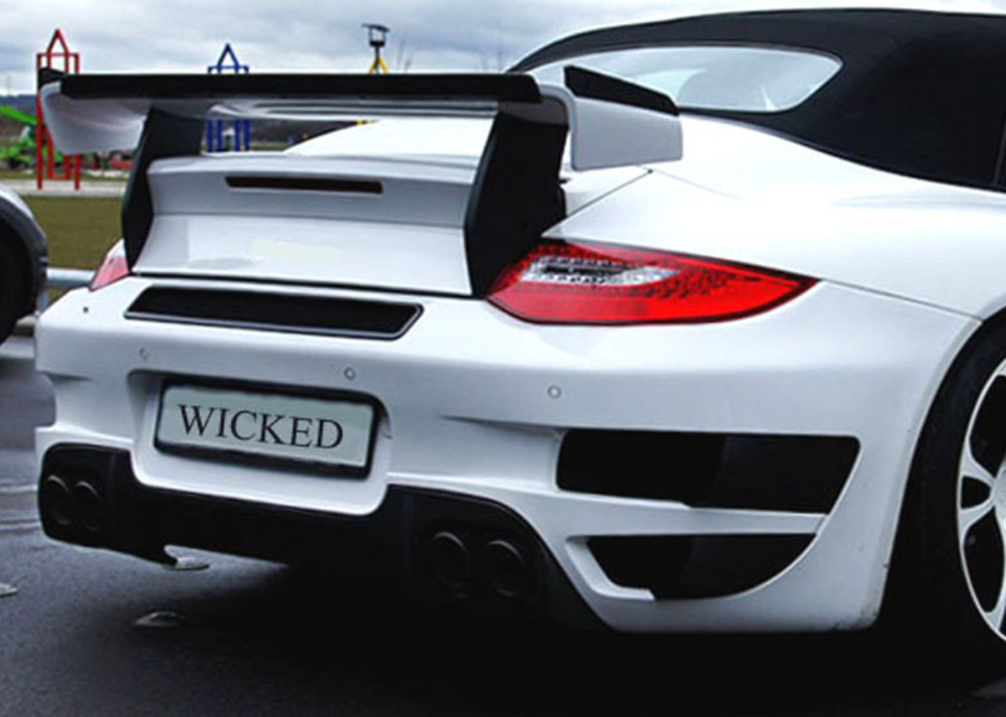 PORSCHE TA TURBO GT-R REAR BUMPER FOR 997 TURBO AND CARRERA