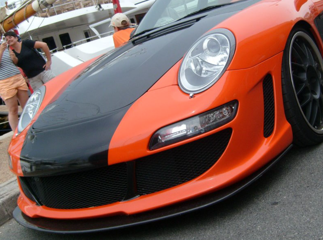 PORSCHE 997 GEM-650 GTR AVA FRONT BUMPER UPGRADE FOR 997 TURBO AND CARRERA