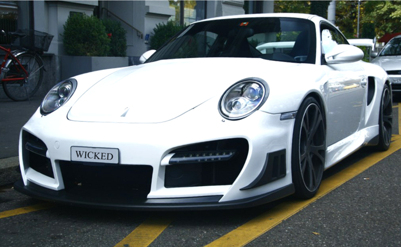 PORSCHE 997 TECHART GT STREET R STYLE FRONT BUMPER FOR 997 TURBO AND CARRERA