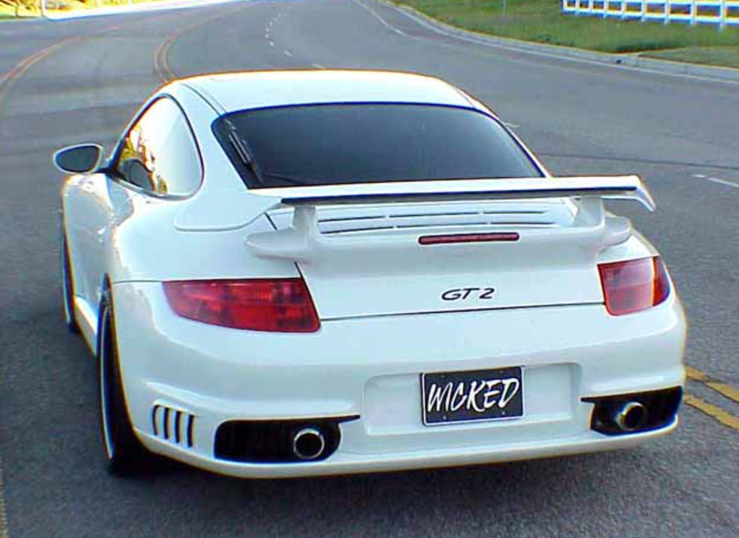 PORSCHE 997 GT2 REAR BUMPER FOR 997 CARRERA AND TURBO