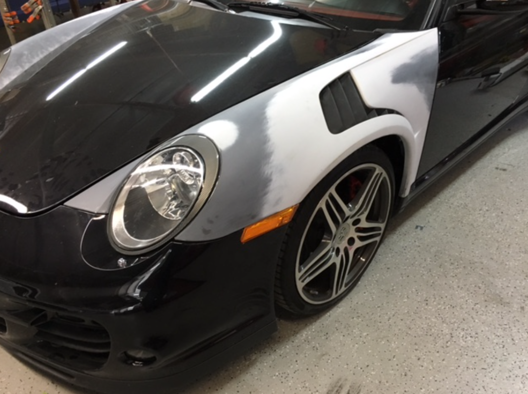 991 GT3RS STYLE LOUVERED FRONT FENDERS FOR 997 TURBO AND 997 CARRERA APPLICATION