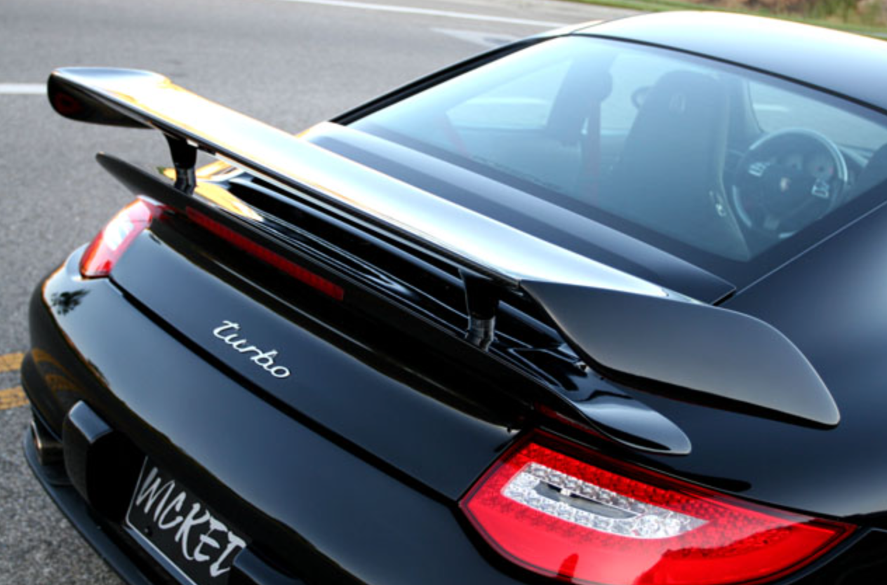 Porsche 997 Twin Turbo Wicked Bi-Wing with Carbon Fiber GT2 Blade