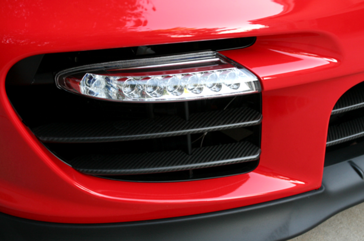 Porsche 997.2 GT2 RS Style Front Bumper Carbon Fiber Grills