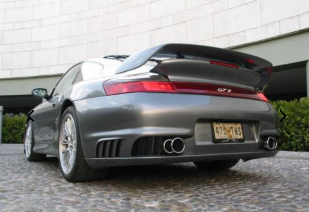 Porsche 997 GT2 Rear Bumper for 2001-2004 996 Turbo and Carrera