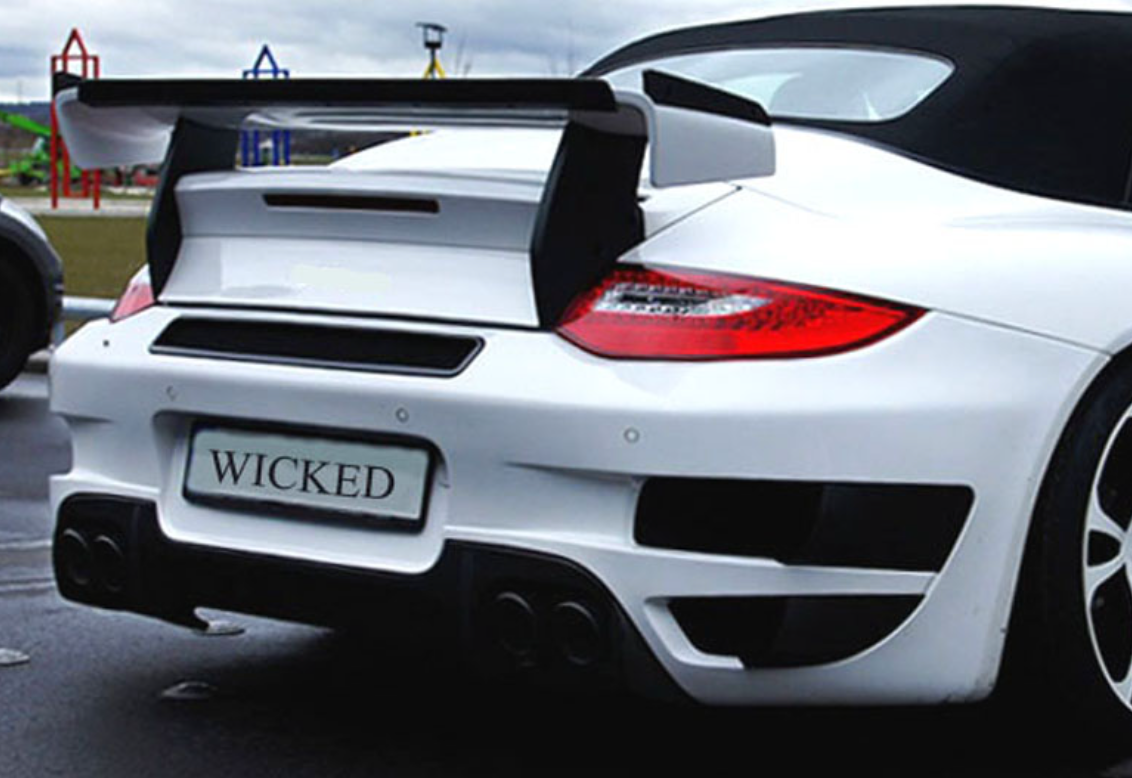 Porsche 997 Turbo TechArt GT Street R Trunk Spoiler Wing and Carbon Fiber Trim