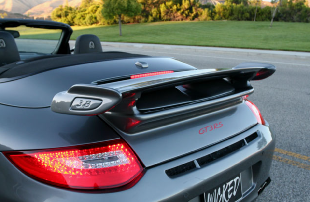 New Porsche 997.2 GT3 Rear Trunk and Wing for 997 Cabriolet Convertibles