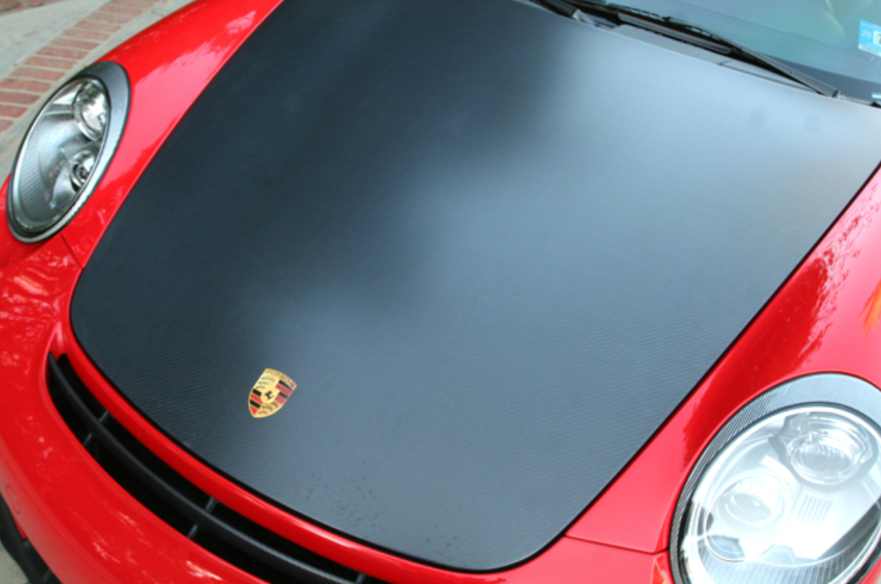 Porsche 997 Carbon Fiber Look Hood GT2 RS Style Perfect OEM Fitment