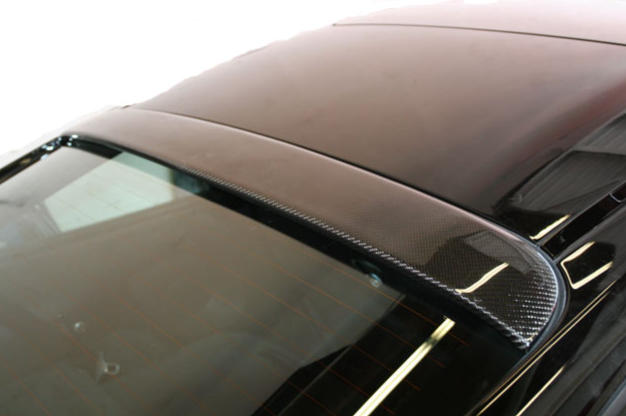 Porsche 996 and 997 Upper Rear Window Spoiler in Carbon Fiber