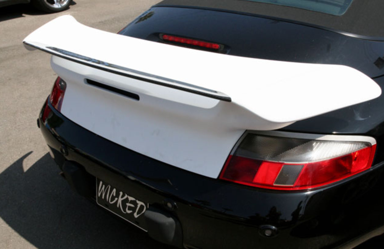 Porsche GT2 Trunk Wing and CF Blade for 996 Carrera Coupe and Cab (1999-2004)