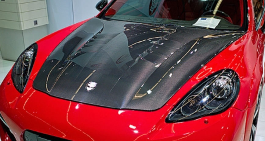 Porsche Panamera TechArt Grand GT Style Hood in Steel or Carbon Fiber