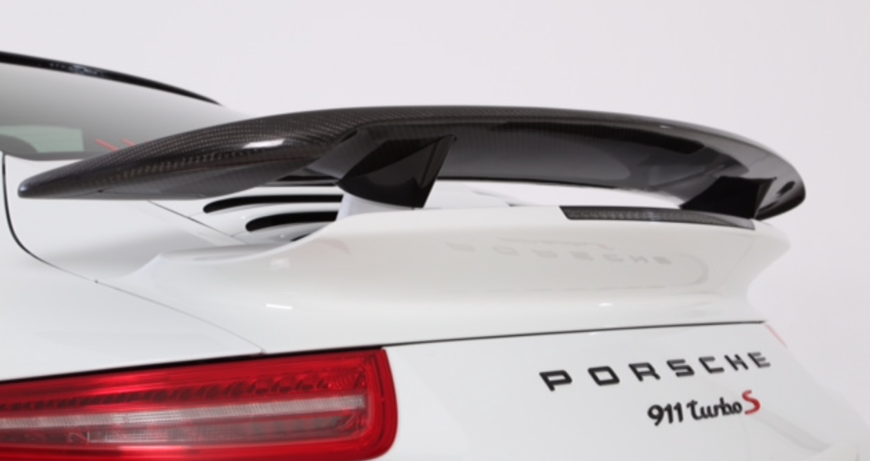 2014 Porsche 991 Turbo & Turbo S Carbon Fiber Rear Spoiler Bi Wing