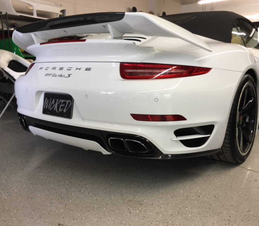 Porsche 991 Turbo S GT2 Style B-Wing Spoiler for all 2014-2015 Porsche 991 Turbo